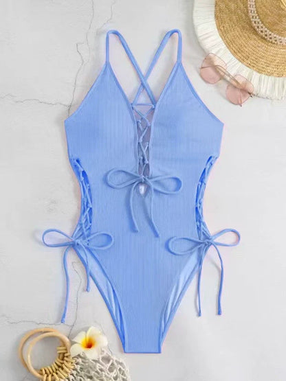 Cross Strap Swimsuit Bikini - Seldom Seen Styles