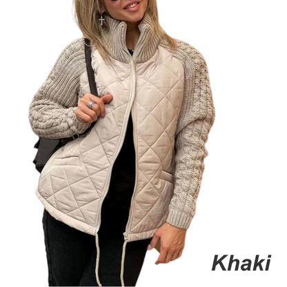 ⏳Limited Time50%Discount💥Woven patchwork down jacket suitable for women - Seldom Seen Styles