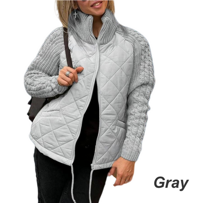 ⏳Limited Time50%Discount💥Woven patchwork down jacket suitable for women - Seldom Seen Styles