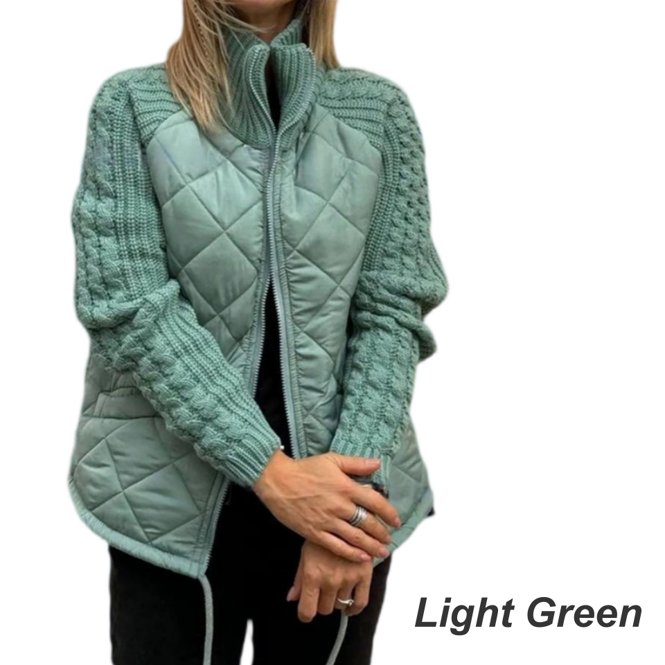 ⏳Limited Time50%Discount💥Woven patchwork down jacket suitable for women - Seldom Seen Styles
