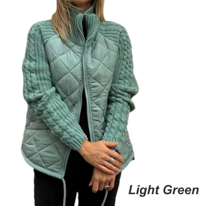 ⏳Limited Time50%Discount💥Woven patchwork down jacket suitable for women - Seldom Seen Styles