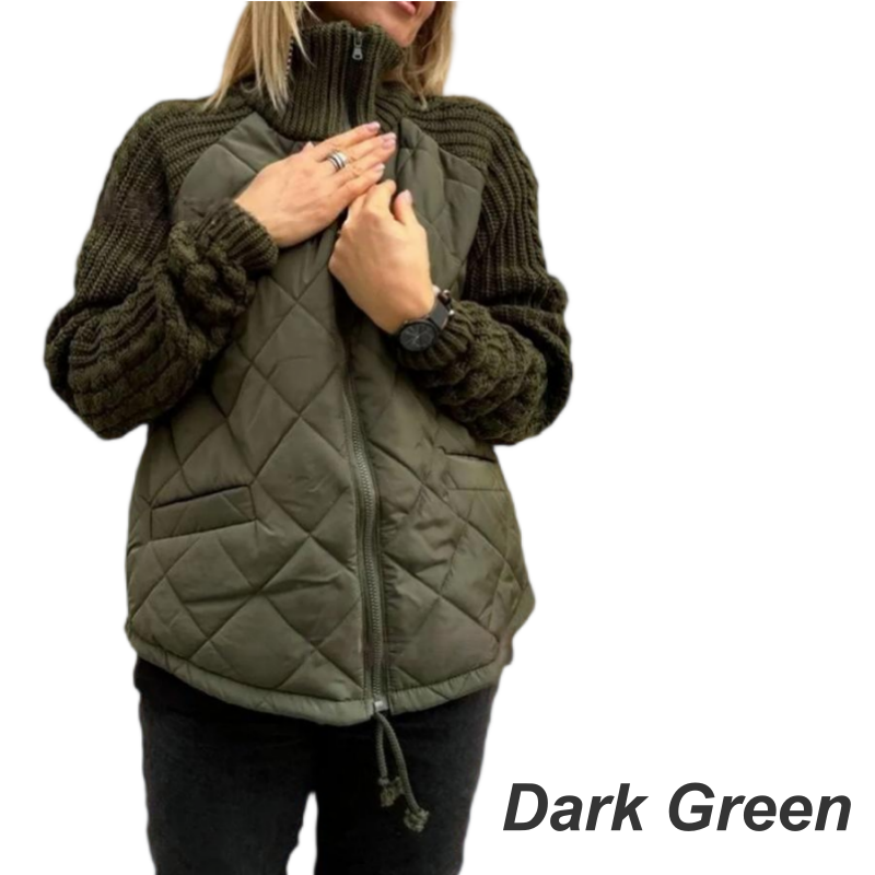 ⏳Limited Time50%Discount💥Woven patchwork down jacket suitable for women - Seldom Seen Styles