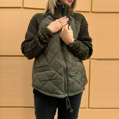 ⏳Limited Time50%Discount💥Woven patchwork down jacket suitable for women - Seldom Seen Styles