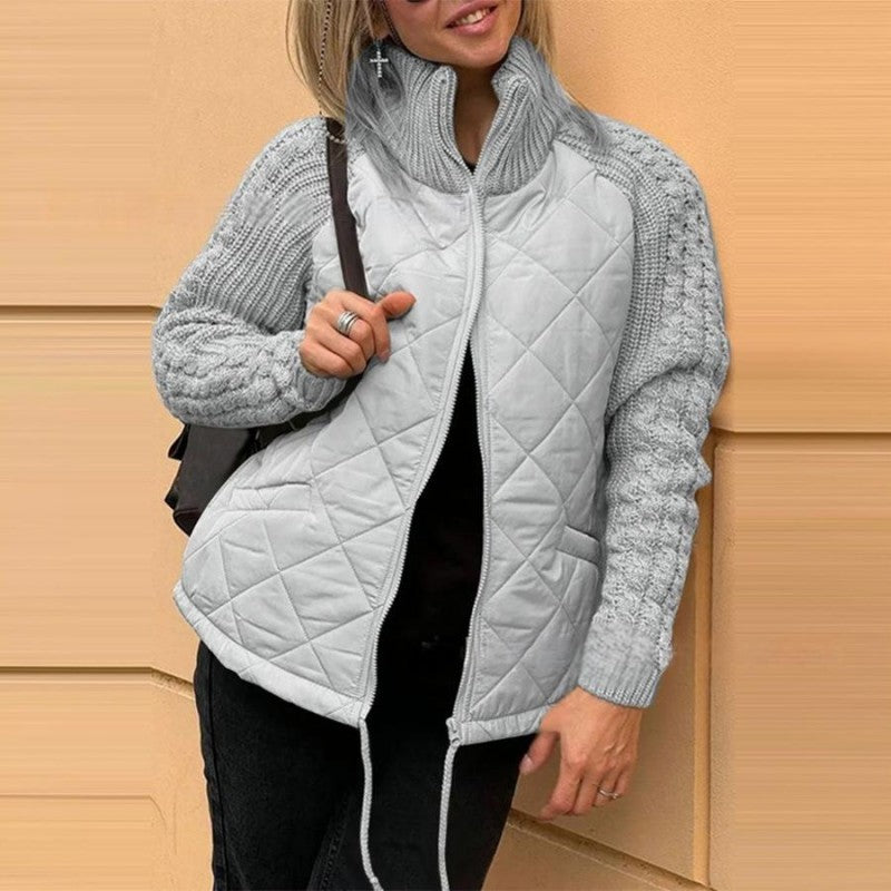 ⏳Limited Time50%Discount💥Woven patchwork down jacket suitable for women - Seldom Seen Styles