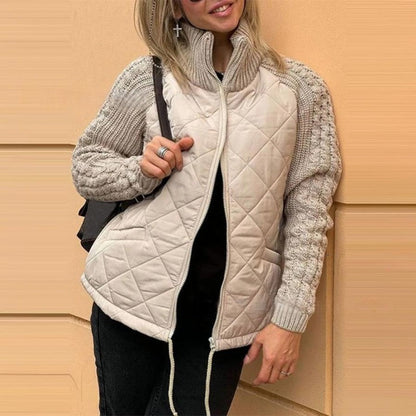 ⏳Limited Time50%Discount💥Woven patchwork down jacket suitable for women - Seldom Seen Styles