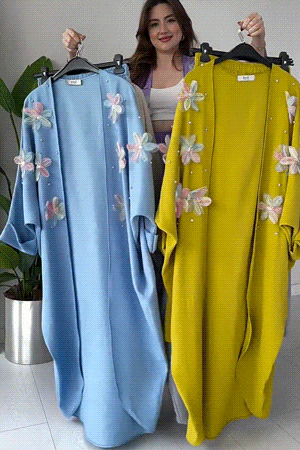 New summer three-dimensional butterfly decoration long-sleeved two-piece suit