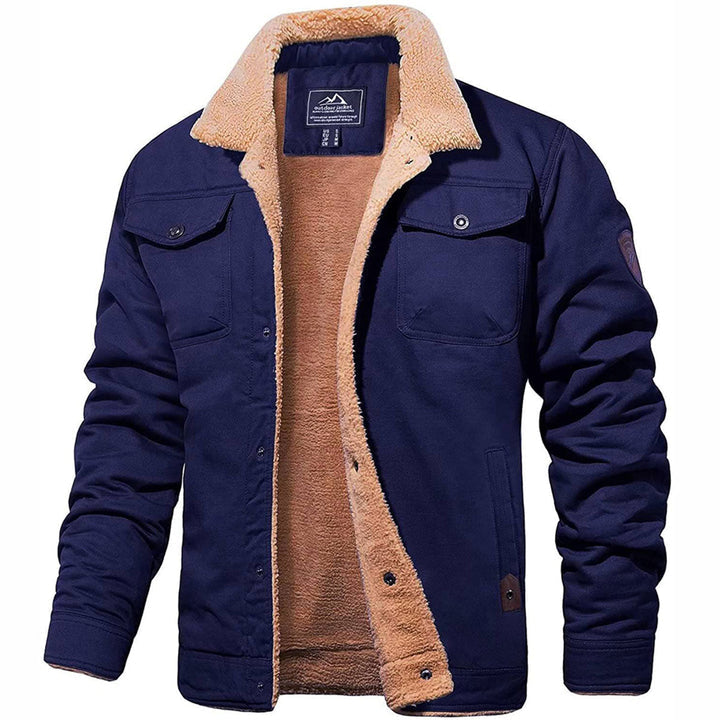 Men's Sherpa-Lined Bomber Jacket