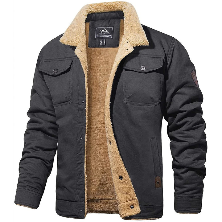 Men's Sherpa-Lined Bomber Jacket
