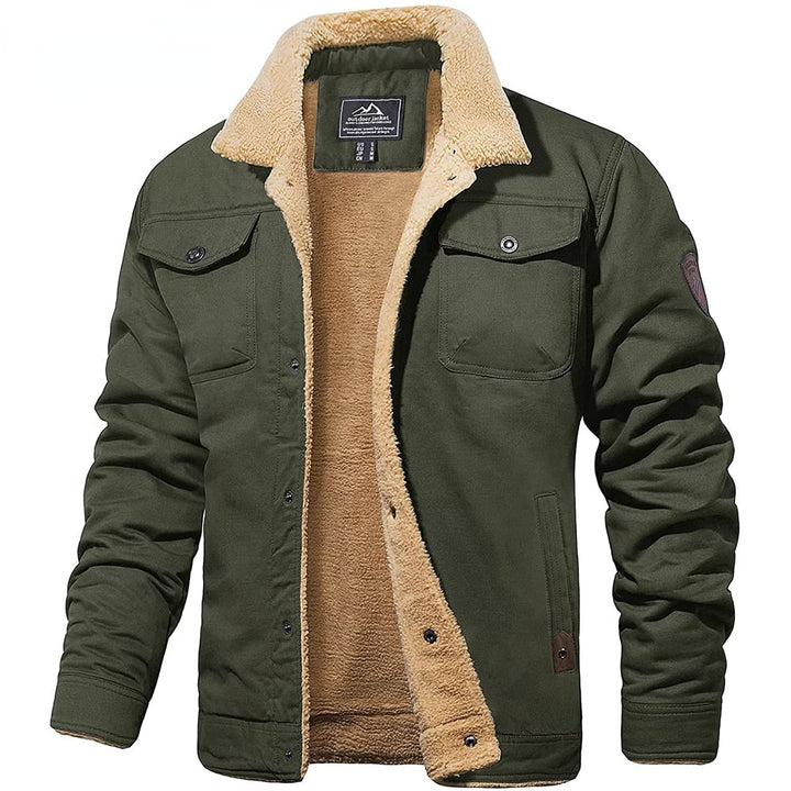 Men's Sherpa-Lined Bomber Jacket