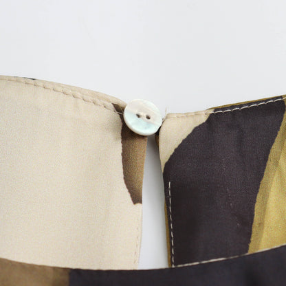 Ekala Twist Printed Maxi Dress Casual Pleated Satin Texture Long Dress - Seldom Seen Styles