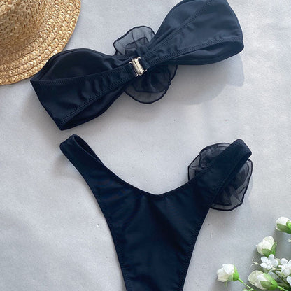 Elaine Rose Accent Strapless Bikini Set - Seldom Seen Styles