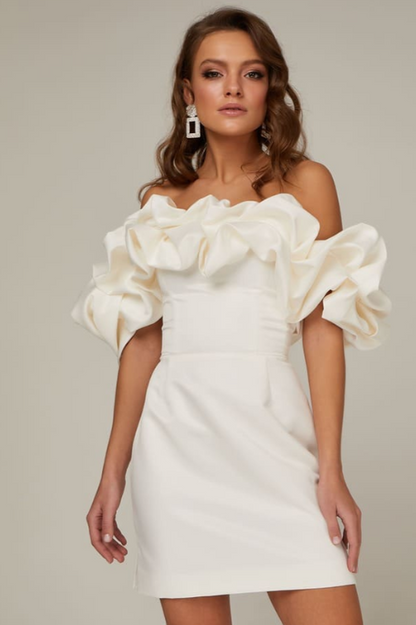 Elastic Mystic Satin Dress - Seldom Seen Styles