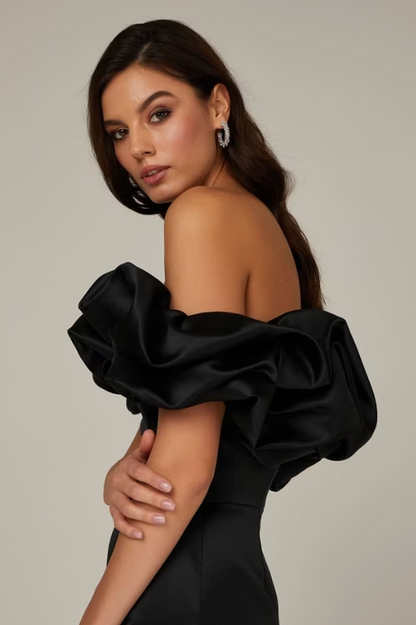 Elastic Mystic Satin Dress - Seldom Seen Styles