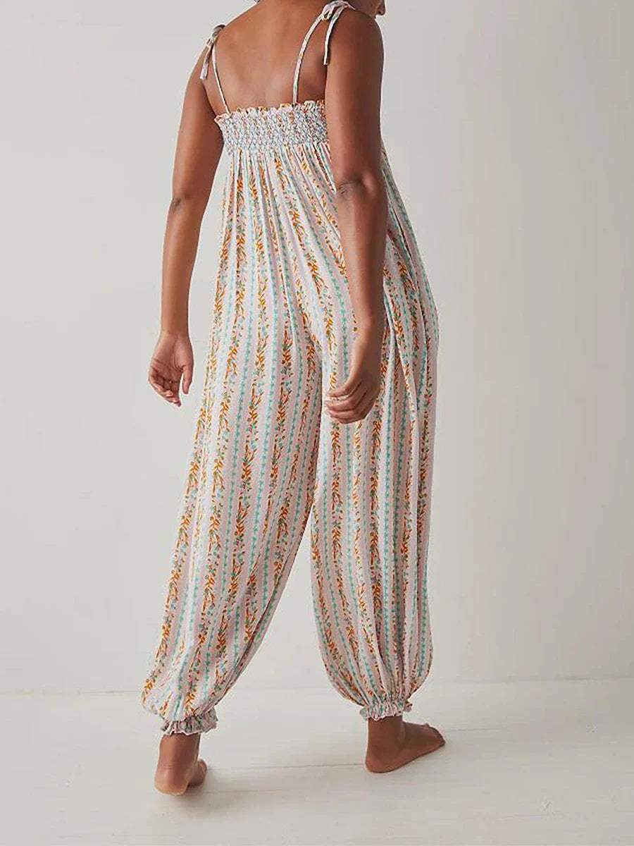 Esme Boho Jumpsuit Loose Stripes - Seldom Seen Styles