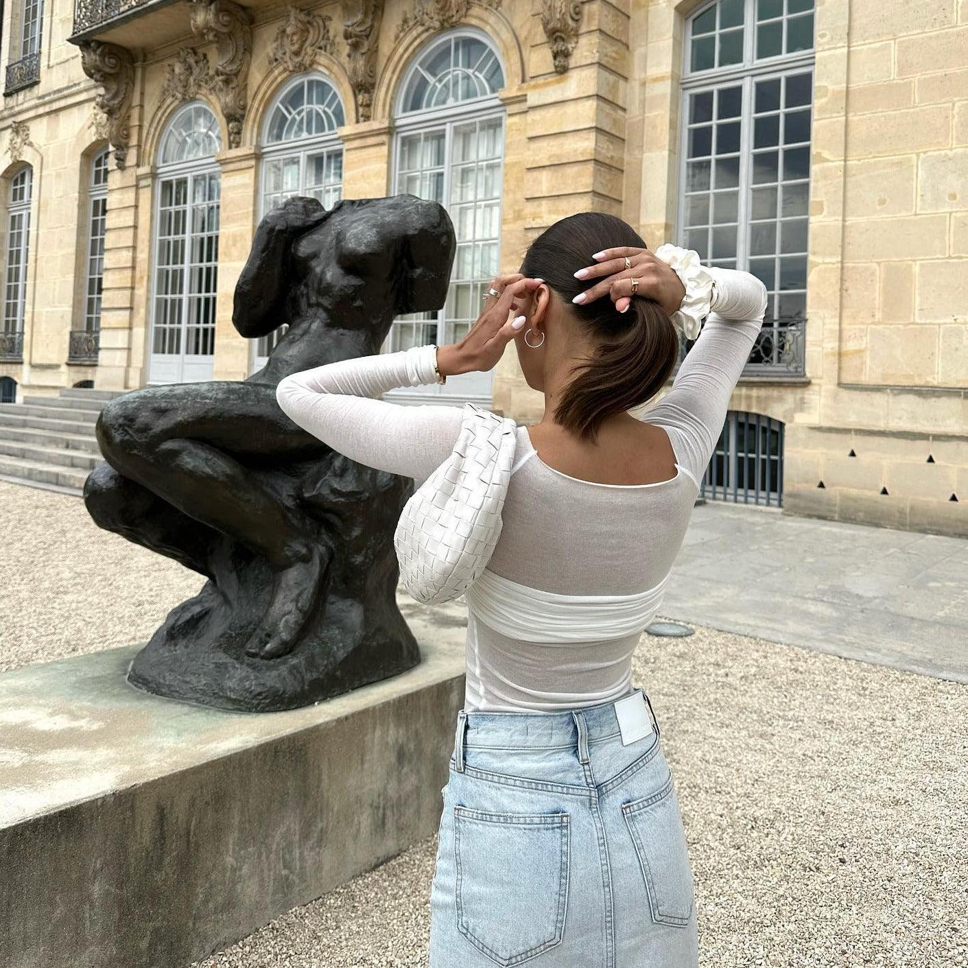 Faded Love Mesh Off Shoulder Top - Seldom Seen Styles