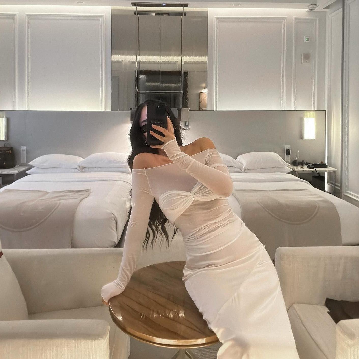 Faded Love Mesh Off Shoulder Top - Seldom Seen Styles