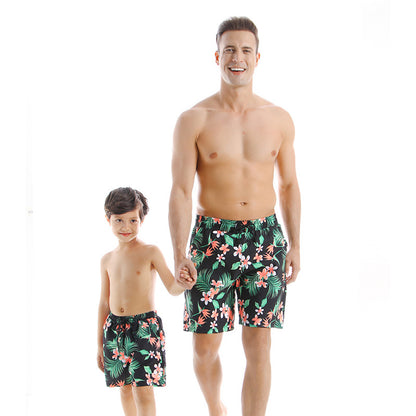 Family Matching Bathing Suits Leaves Print 2 Pieces Swimsuits Sets Couples Swimwear Ruffle Mommy and Me Bathing Suits - Seldom Seen Styles