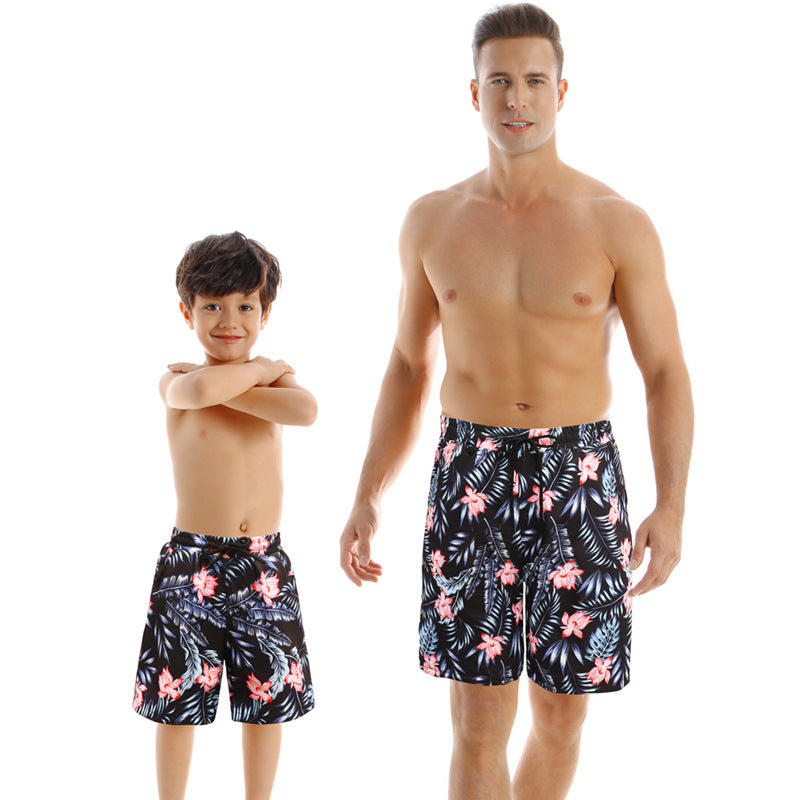 Family Matching Bathing Suits Leaves Print 2 Pieces Swimsuits Sets Couples Swimwear Ruffle Mommy and Me Bathing Suits - Seldom Seen Styles