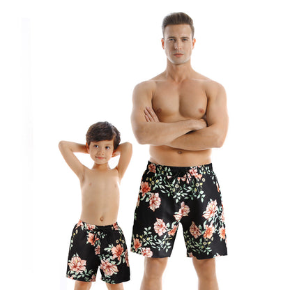 Family Matching Bathing Suits Leaves Print 2 Pieces Swimsuits Sets Couples Swimwear Ruffle Mommy and Me Bathing Suits - Seldom Seen Styles