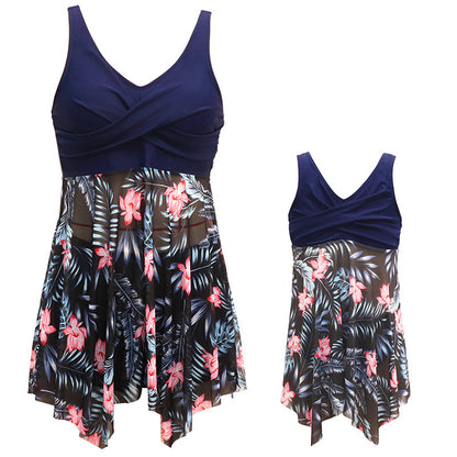 Family Matching Swimsuit Summer Beach Push Up Bikini Set Hawaii Holiday Monokini Swimwear - Seldom Seen Styles