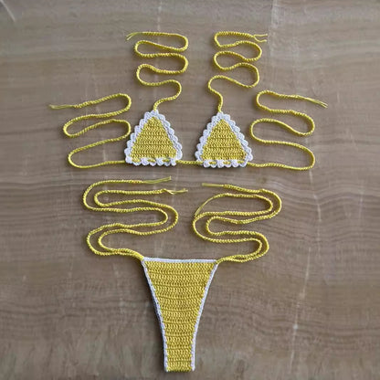 Fashion Trend Hand-Crocheted Bikini Swimwear Beach Summer Factory Original Women's Clothing - Seldom Seen Styles