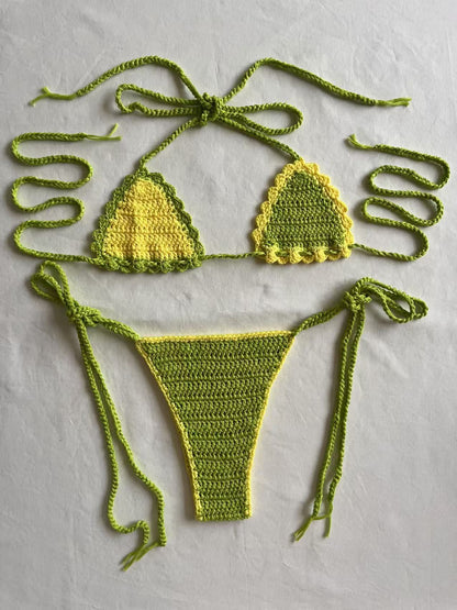 Fashion Trend Hand-Crocheted Bikini Swimwear Beach Summer Factory Original Women's Clothing - Seldom Seen Styles