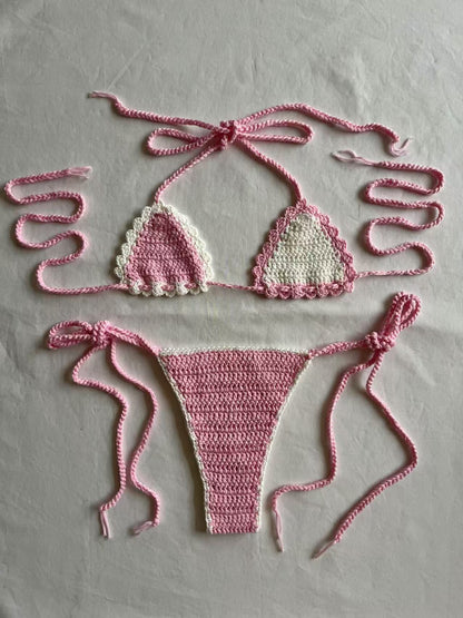 Fashion Trend Hand-Crocheted Bikini Swimwear Beach Summer Factory Original Women's Clothing - Seldom Seen Styles