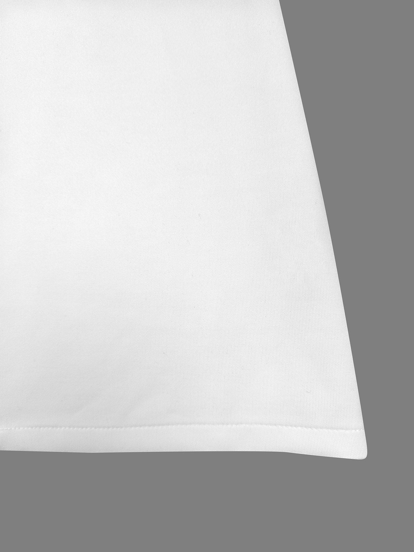 Flared Sleeves Long Sleeves Solid Color Stand Collar Mini Dresses - Seldom Seen Styles