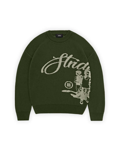 Echoes Knit Sweater Olive