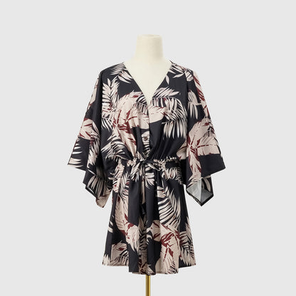 Floral summer dress everyday casual dresses with sleeves Print Five-Quarter Sleeve Dress - Seldom Seen Styles