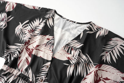 Floral summer dress everyday casual dresses with sleeves Print Five-Quarter Sleeve Dress - Seldom Seen Styles