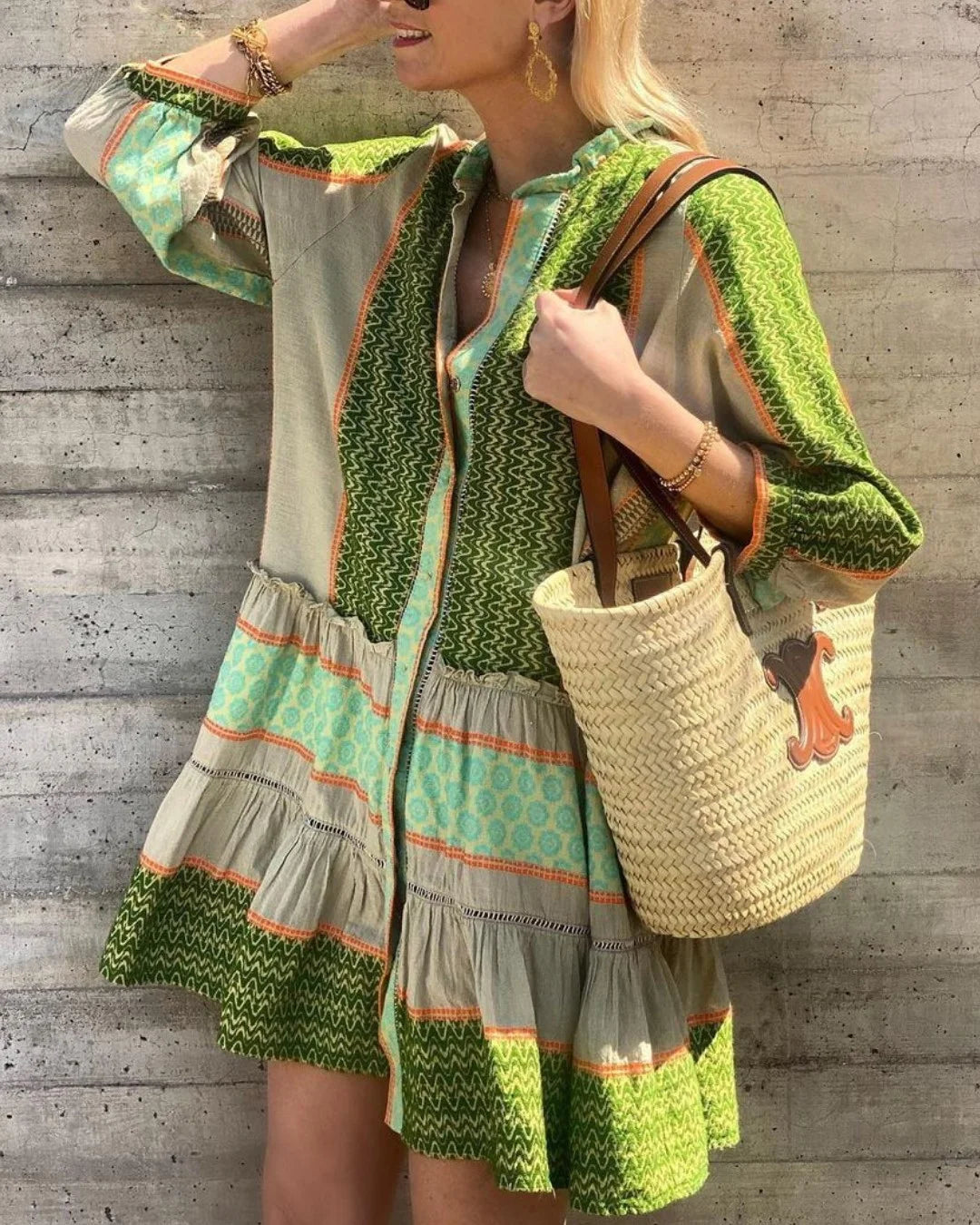 Forest Style Print Mini Dress - Seldom Seen Styles