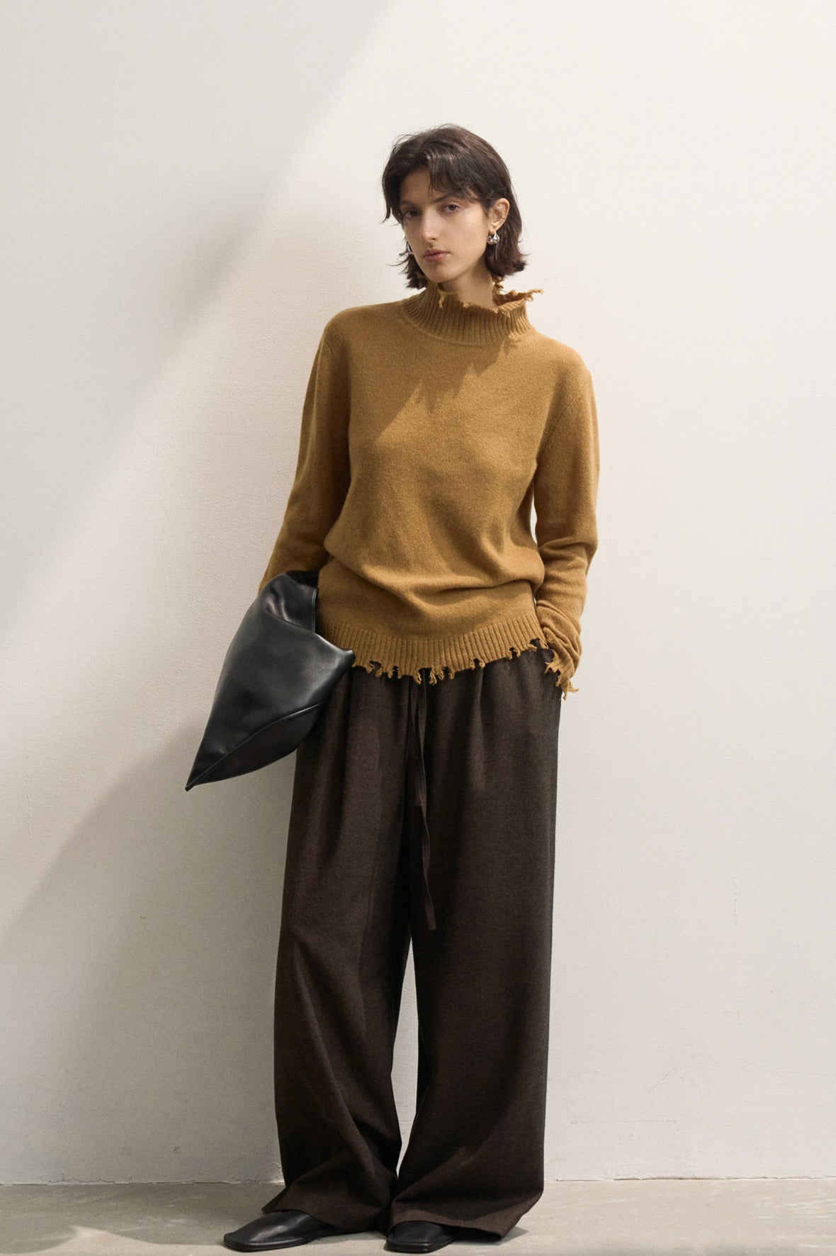 Fringed High NeckSweaters for Women Turn-Down Collar Solid Women Thicken Warm Pullovers Sweater - Seldom Seen Styles