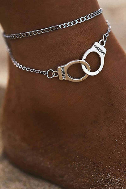 Funny Handcuff Trim Pendant Anklet - Seldom Seen Styles