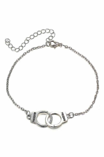 Funny Handcuff Trim Pendant Anklet - Seldom Seen Styles