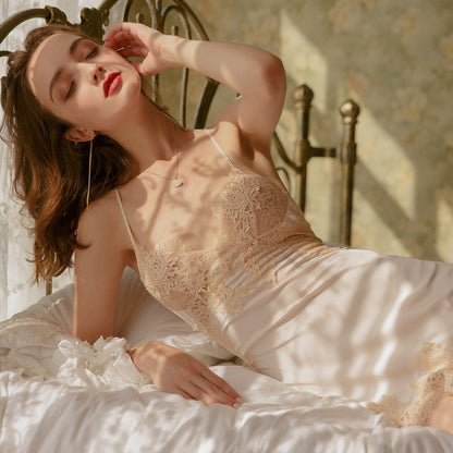 Hot Strap Silk Nightdress