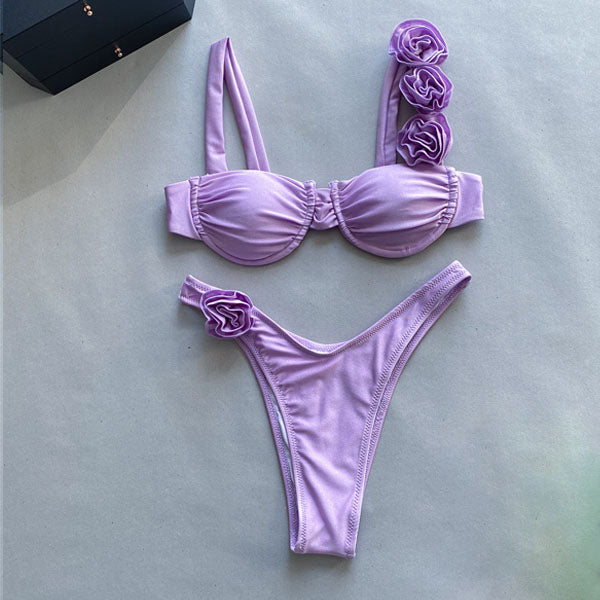 Hadley Rose Accent Bikini Set - Seldom Seen Styles