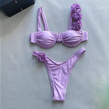 Hadley Rose Accent Bikini Set - Seldom Seen Styles