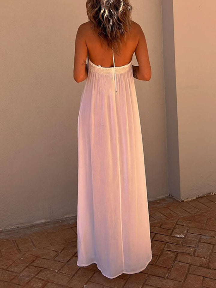 Halter Neck Casual Resort Maxi Dress - Seldom Seen Styles