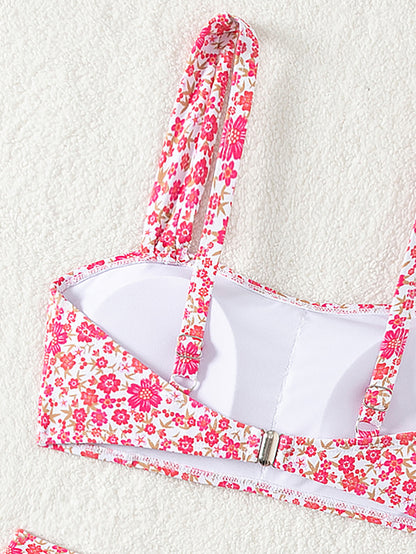 Herseas 2 Piece High Waisted Bikini Set for Waomen 2025 Spaghetti Straps Swim Top with Reversible Bottom Bathing Suit - Seldom Seen Styles