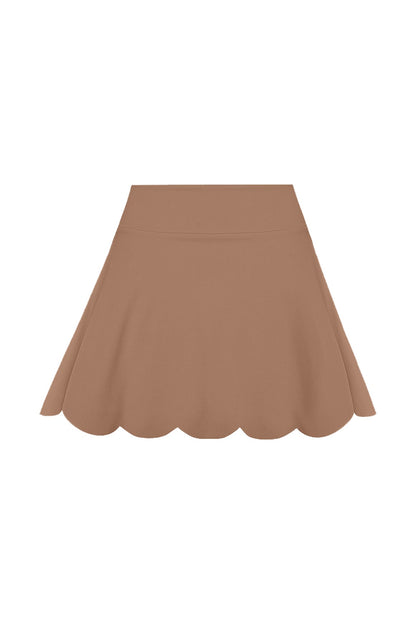 High-Waist A-line Tennis Skirt