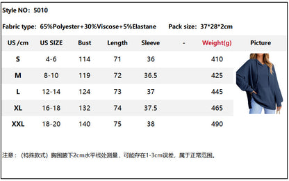 Hoodies for Women Casual Long Sleeve Waffle Knit Drawstring Side Slit Pullover Sweatshirts with Pocket - Seldom Seen Styles