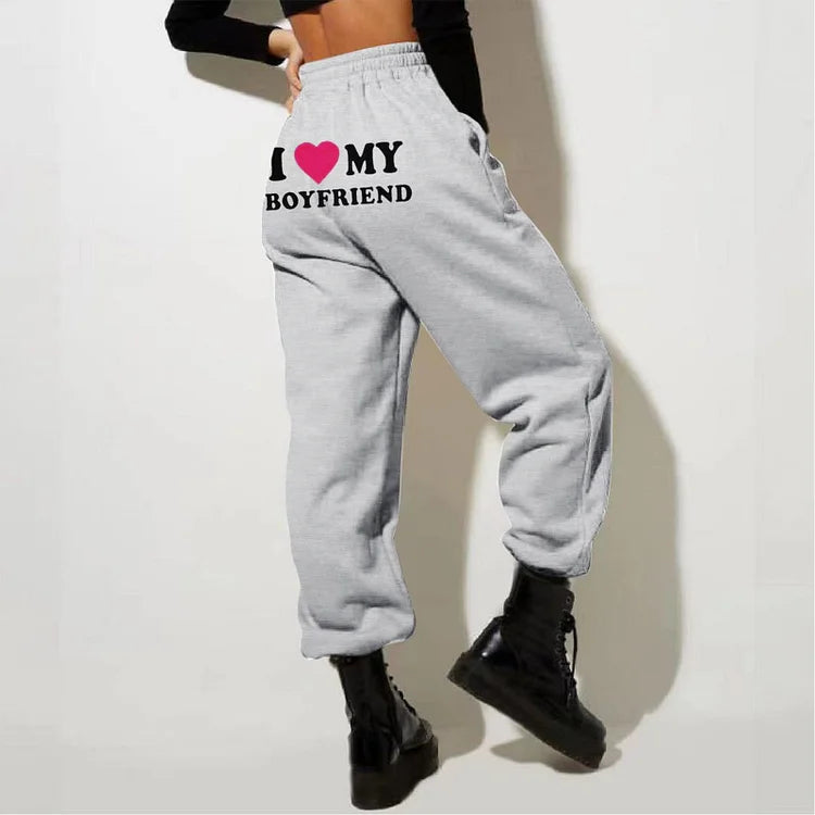 50% OFF🔥I Love My Boyfriend Sweatpants - Seldom Seen Styles