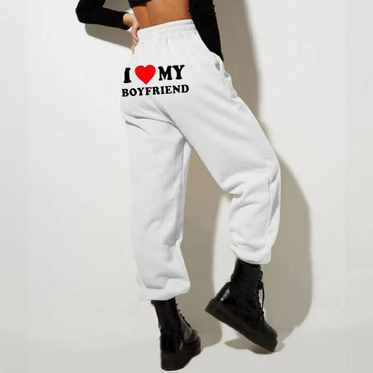 50% OFF🔥I Love My Boyfriend Sweatpants - Seldom Seen Styles