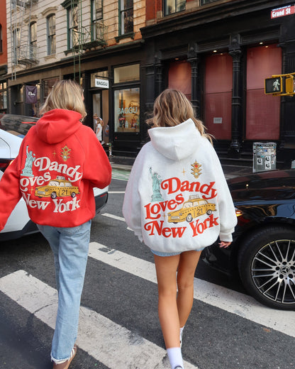 "New York" Oversized Lux Hoodie in Heather Gray