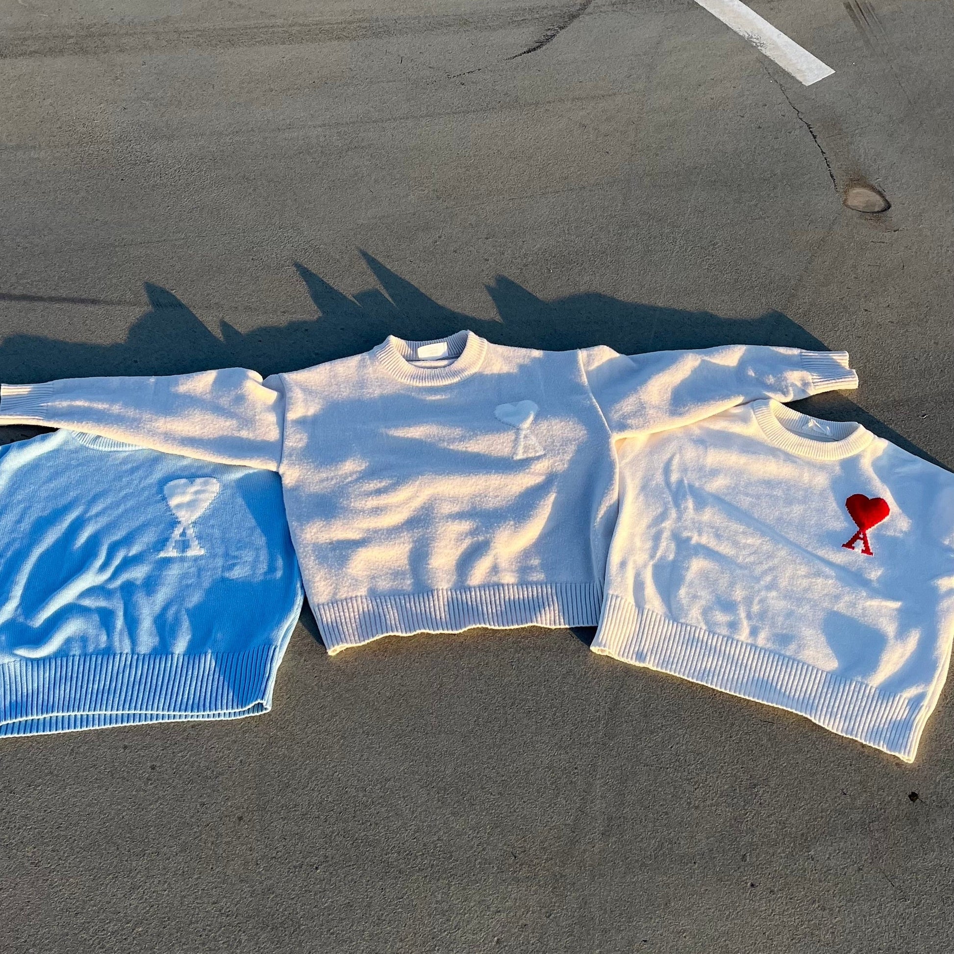 A - HEART SWEATER - Seldom Seen Styles