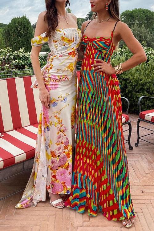 Indira Print Swing Maxi Dress - Seldom Seen Styles