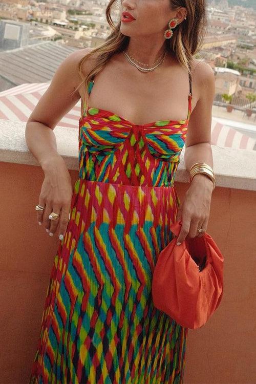 Indira Print Swing Maxi Dress - Seldom Seen Styles