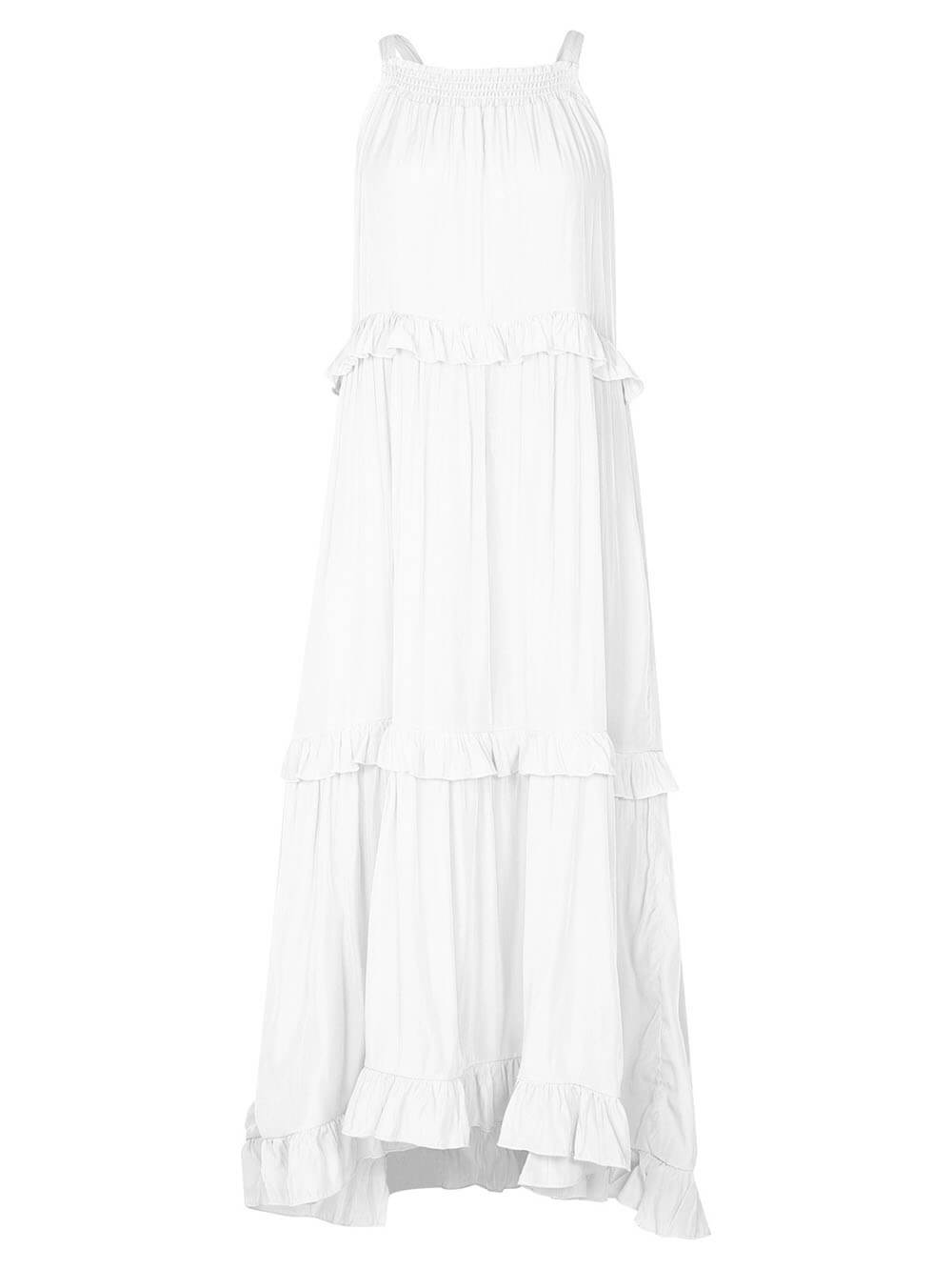 Irregular Cake Sleeveless Maxi Dress - Seldom Seen Styles