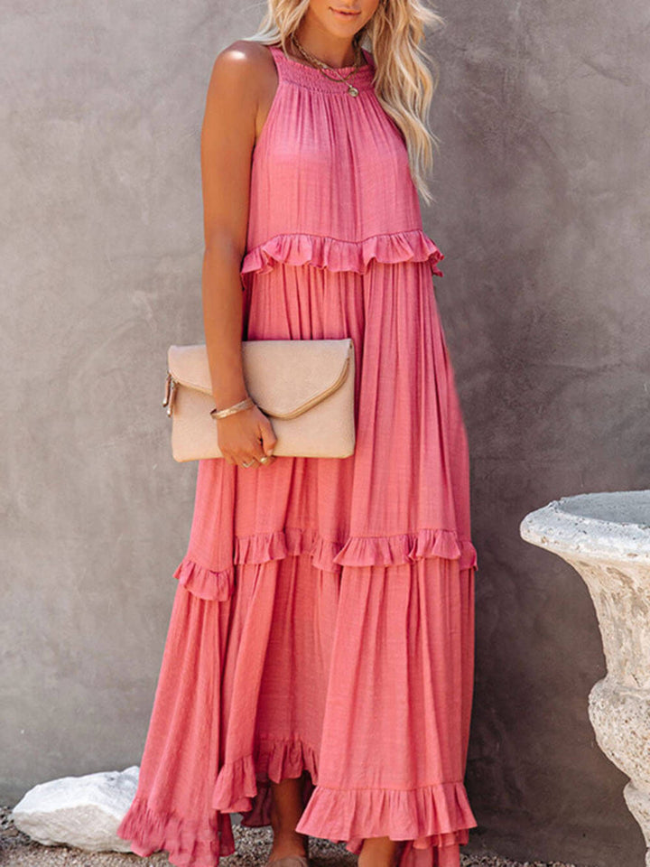 Irregular Cake Sleeveless Maxi Dress - Seldom Seen Styles